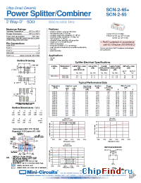 Datasheet SCN-2-65+ manufacturer Mini-Circuits